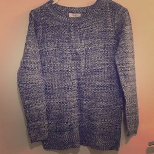 Blue and White Sweater